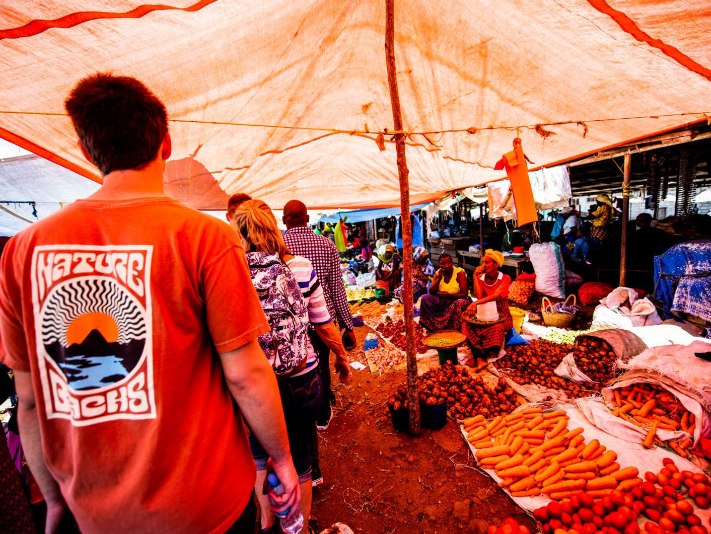 Visiting a local market on a Selfless Solutions community day